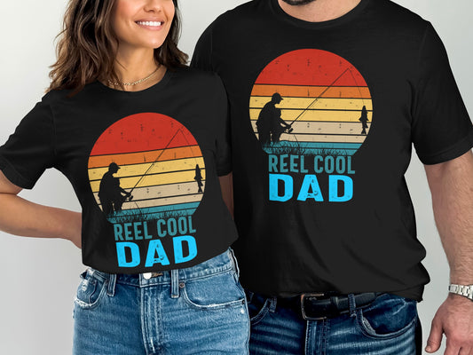 Reel Cool Dad Fishing Themed T-shirt product type