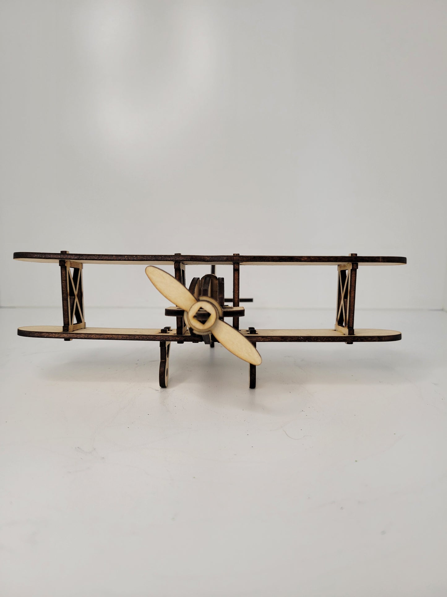 Vintage Biplane Wooden Model Aircraft Kit product