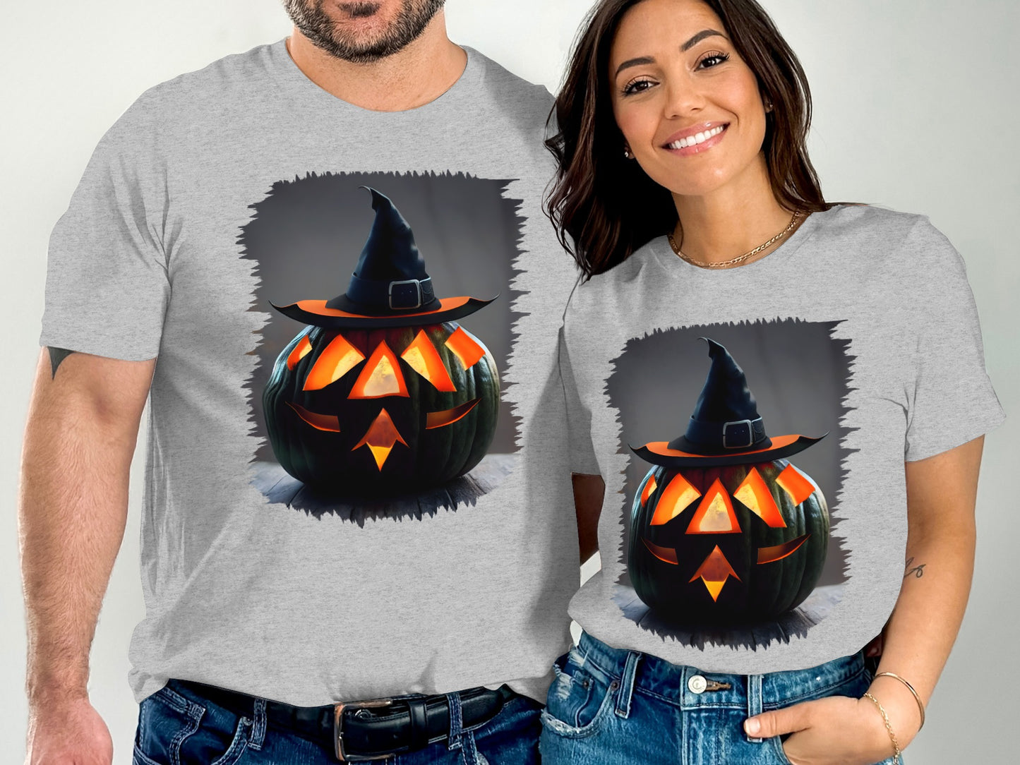 Halloween Pumpkin with Hat Graphic T-Shirt product type