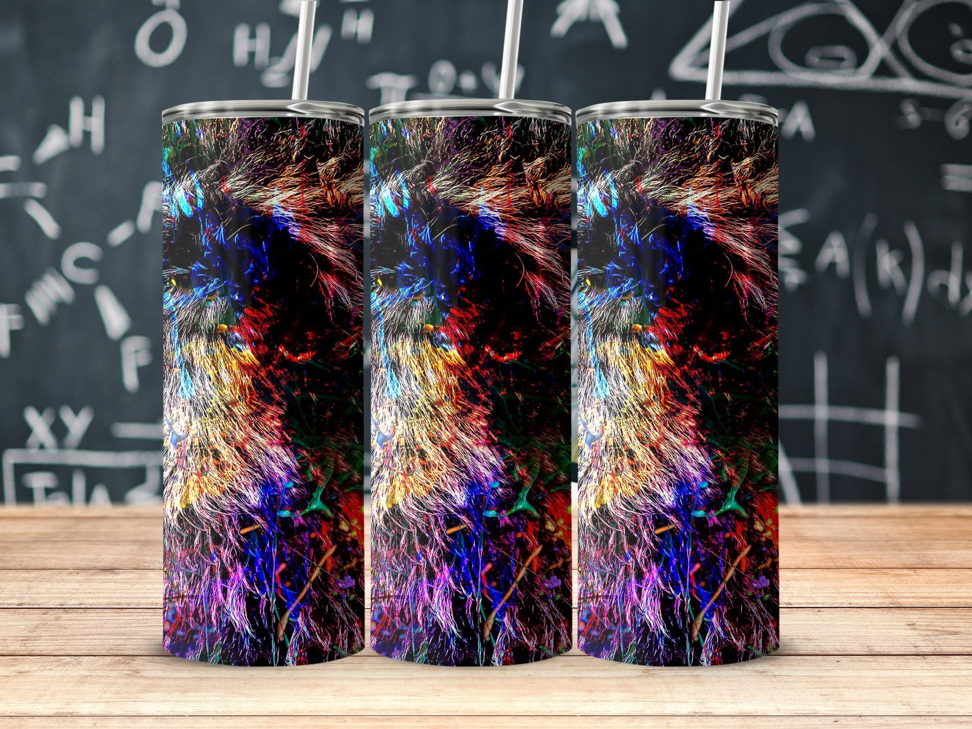 Colorful Abstract Patterned Tumbler Cup product type