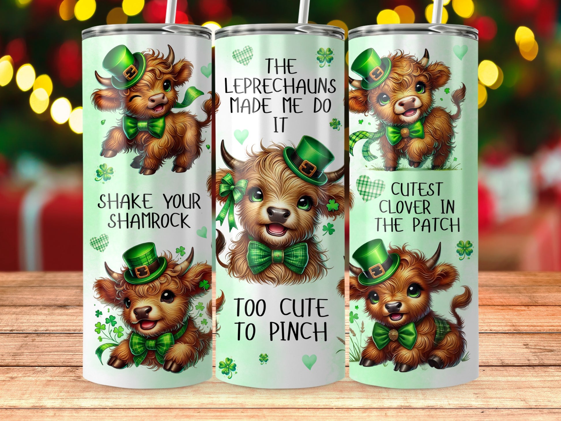 Cute St. Patrick's Day Leprechaun Dog Tumbler