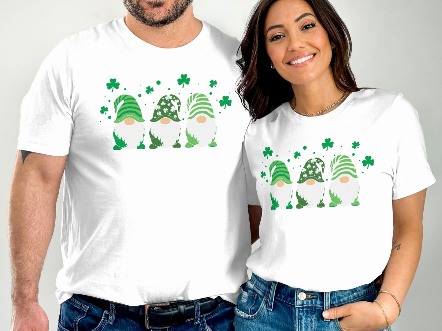 Matching St Patrick's Day Gnome Family Matching T-shirt