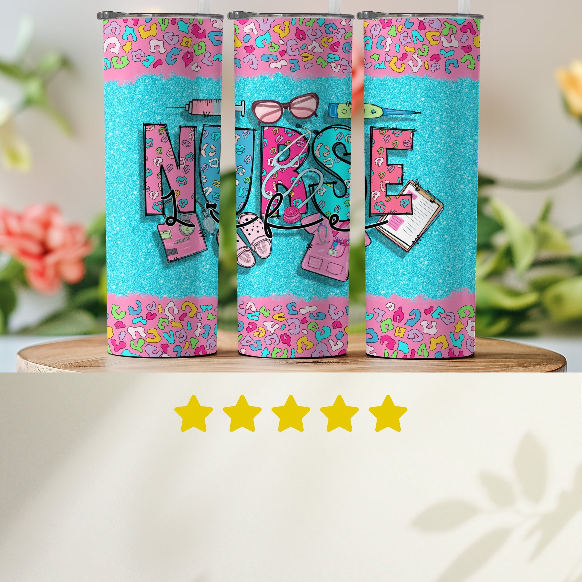 Colorful Nurse Themed Tumbler Great Gift for Nurse product