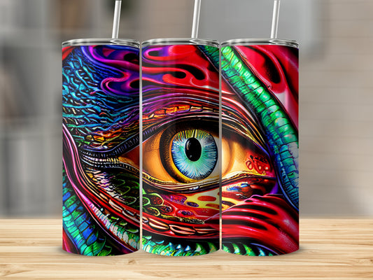 Vibrant Multicolor Dragon Eye Stainless Steel Tumbler product