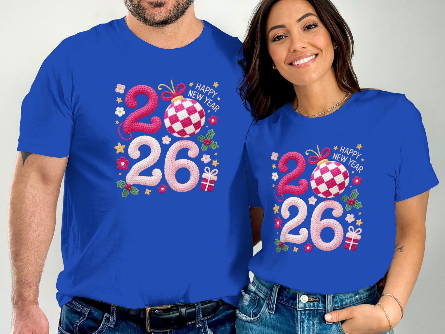 2026 Happy New Year T-Shirt with Festive Design
