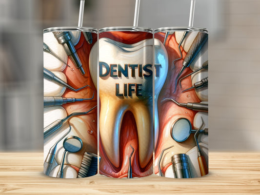 Dentist Life Stainless Steel Tumbler Personalized product