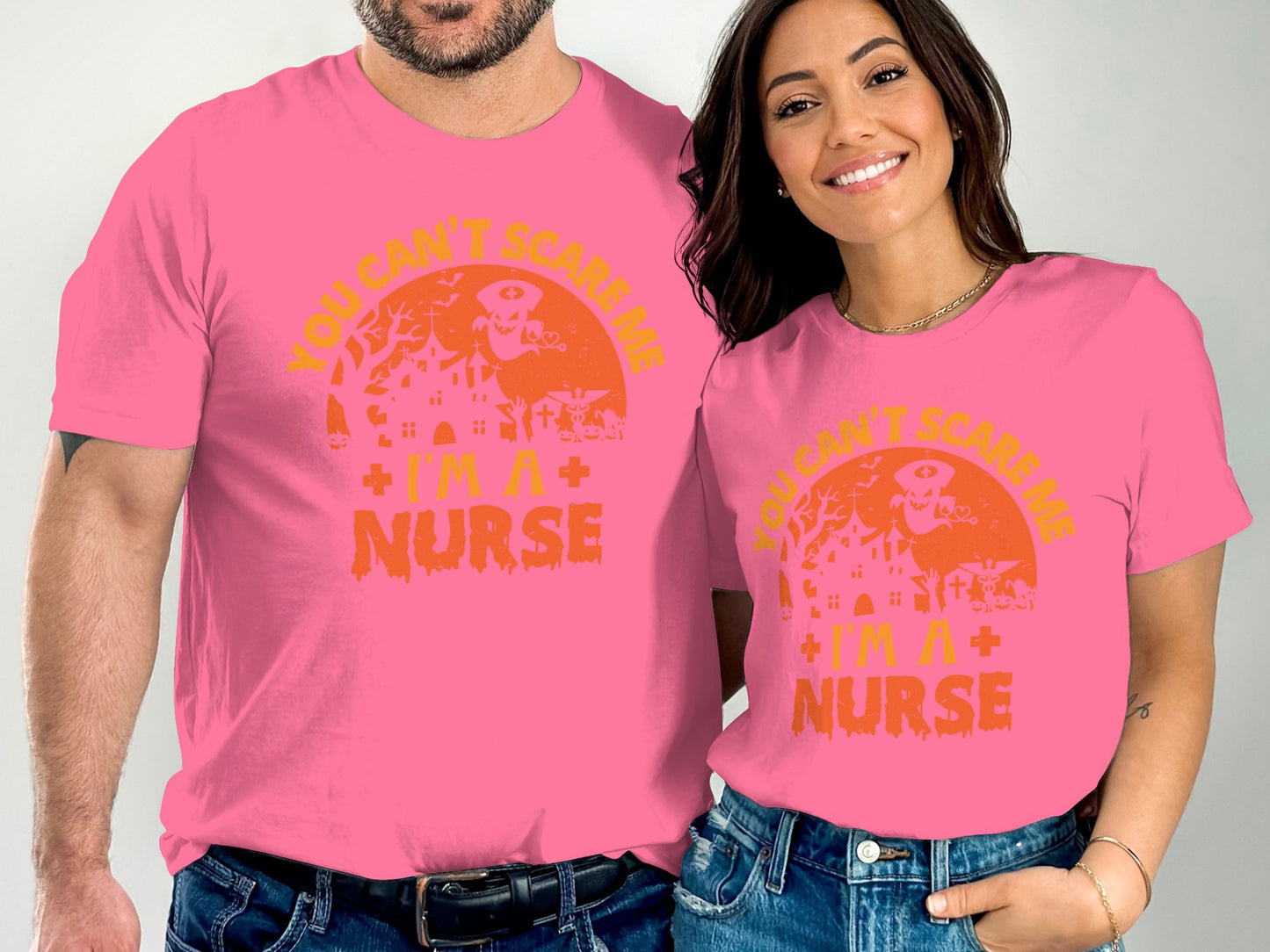 You Can't Scare Me I'm A Nurse Halloween Shirt product type