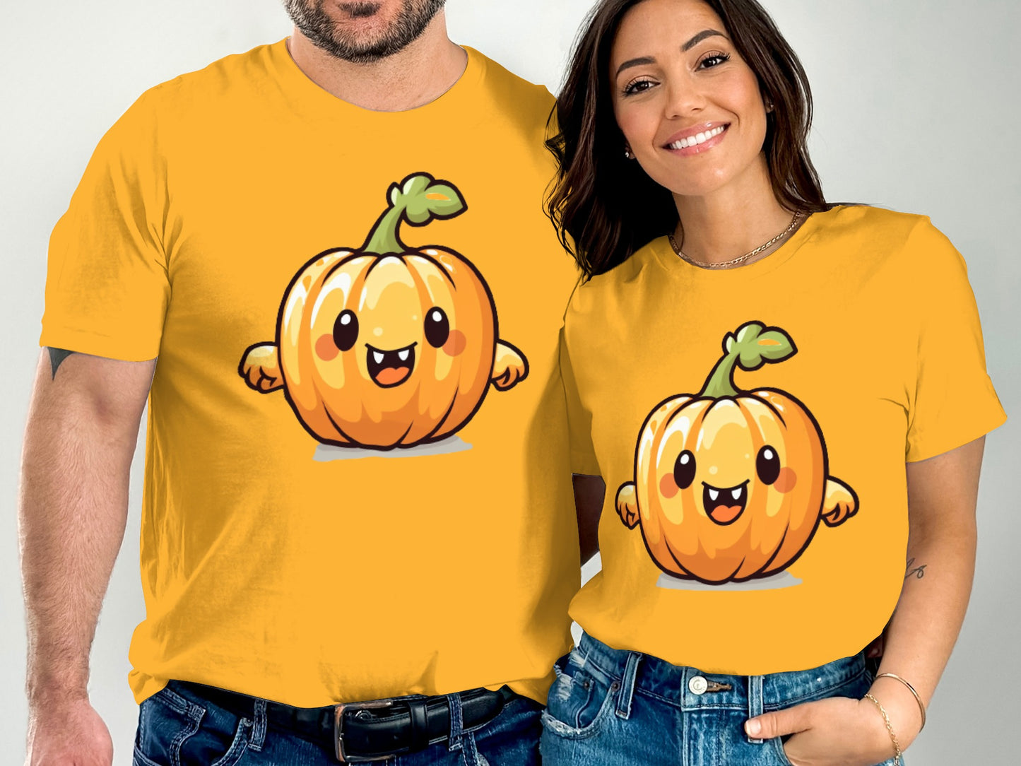 Cute Smiling Pumpkin Graphic Couple Matching product type