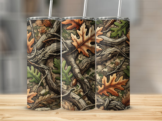 Forest Woodland Camouflage Tumbler Water Bottle product