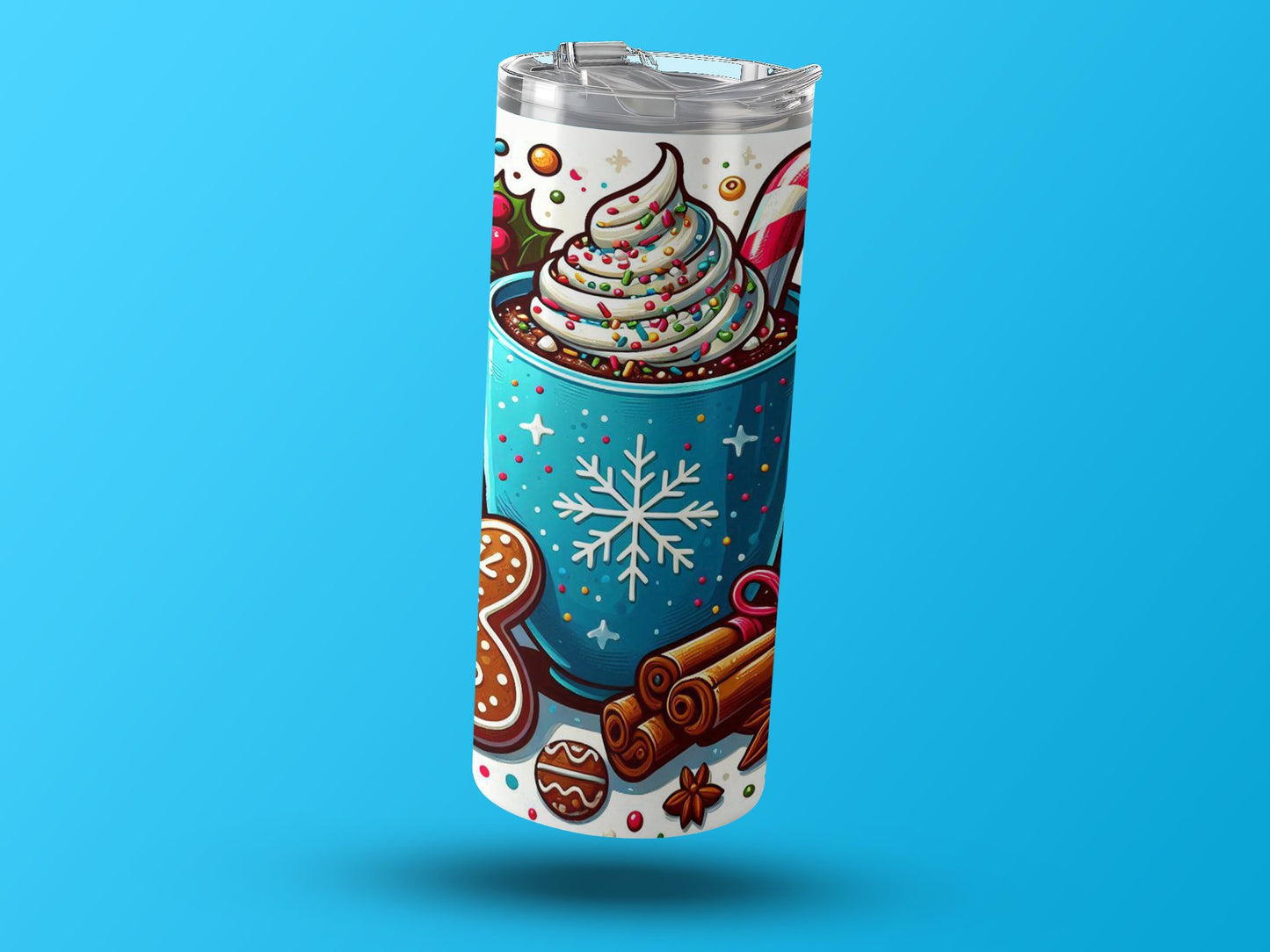 Festive Holiday Themed Travel Tumbler product type