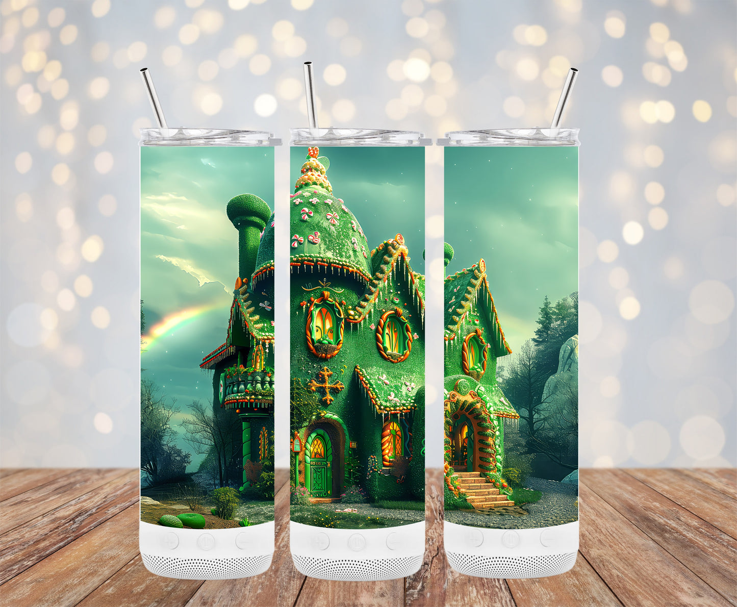 Enchanted Gingerbread House Custom Tumbler
