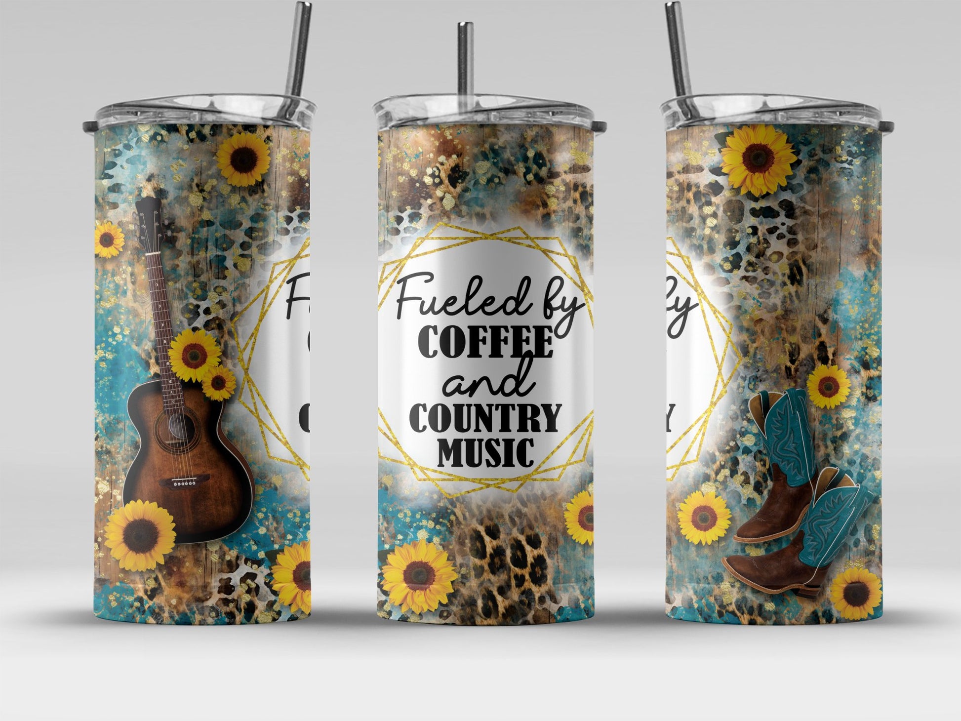 Fueled by Coffee and Country Music Tumbler product type