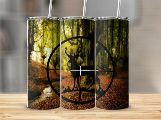 Forest Deer Design Tumbler Ideal for Outdoor Enthusiasts product