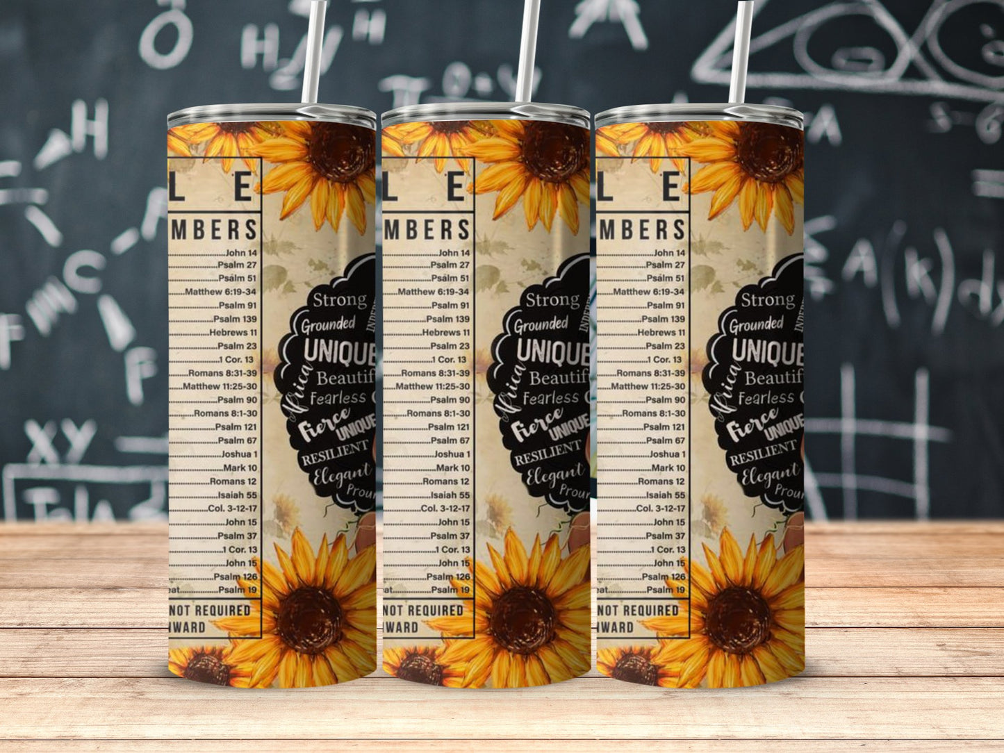 Sunflower Design Elegant Inspirational Tumbler product