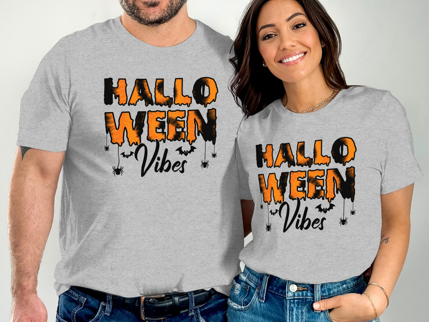 Halloween Vibes Matching Couple Shirts product type