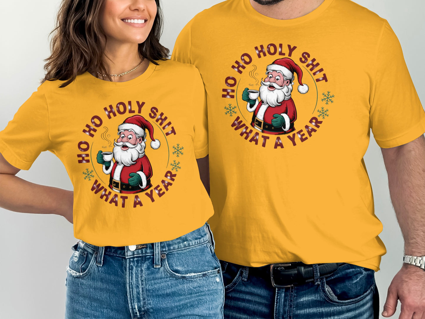 Ho Ho Holy Shit What A Year Funny Holiday Shirt
