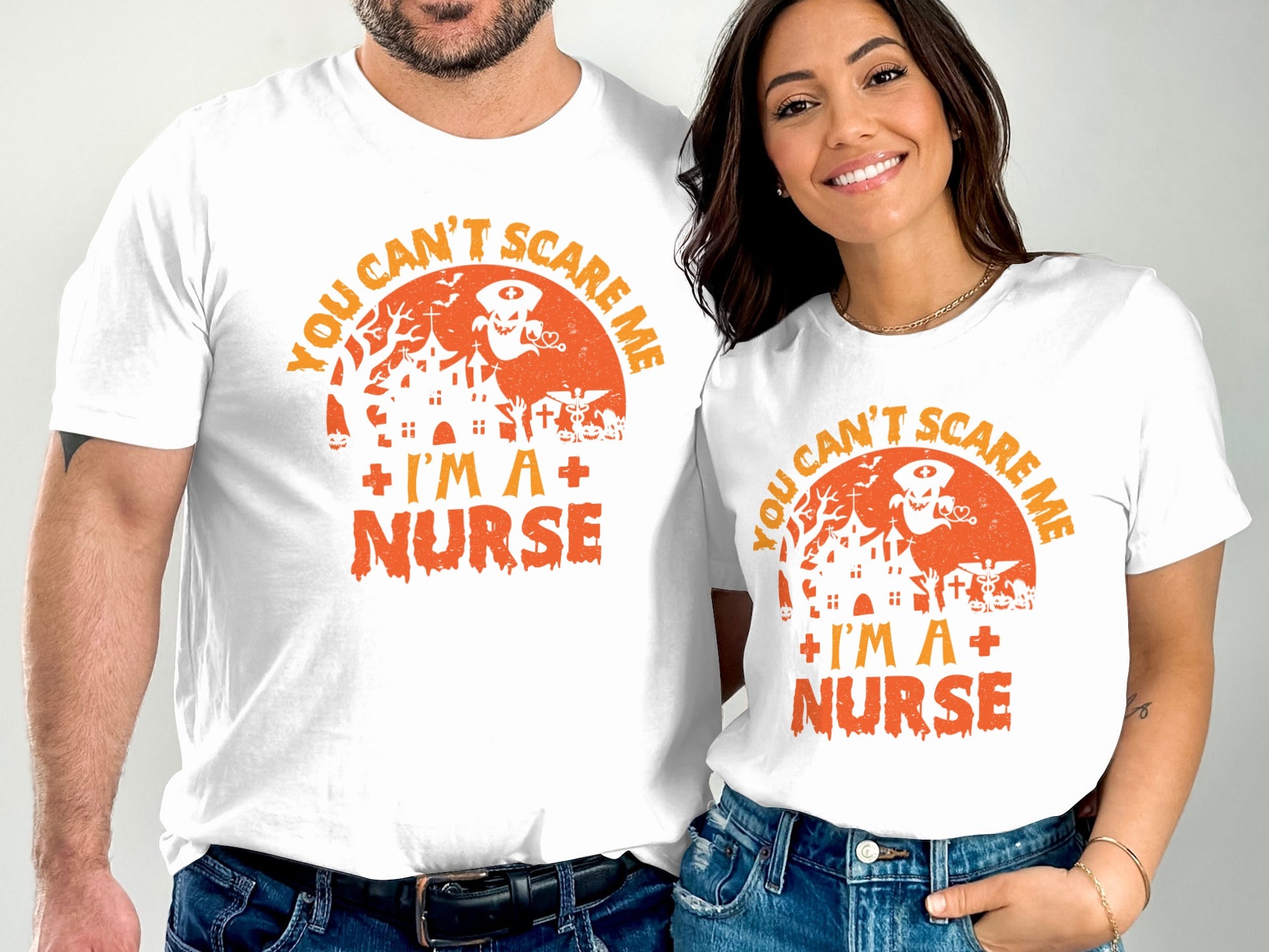 You Can't Scare Me I'm A Nurse Halloween Shirt product