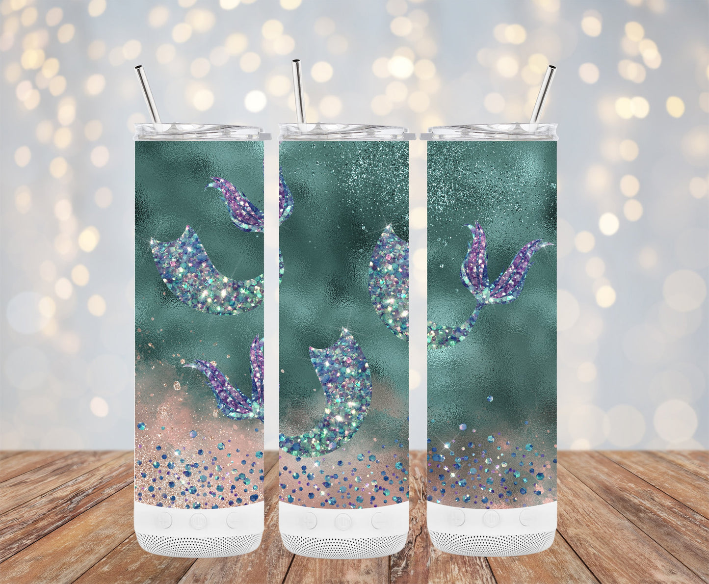 Sparkling Mermaid Tail Design Tumbler product