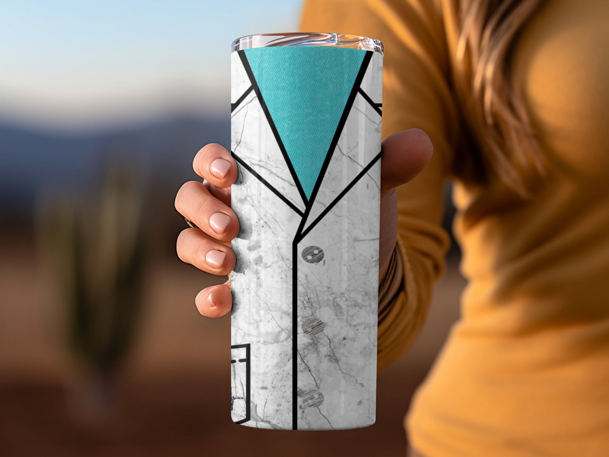 Doctor's Lab Coat Design Stainless Steel Tumbler product