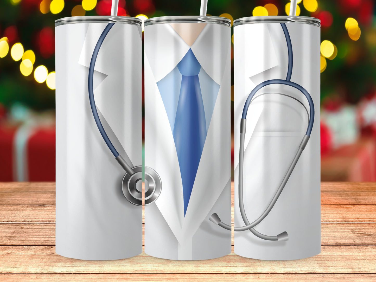 Doctor Stethoscope and Tie Design Stainless Steel Product