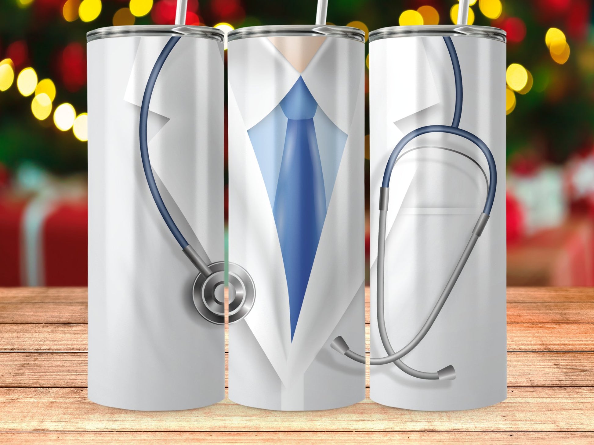 Doctor Stethoscope and Tie Design Stainless Steel Product