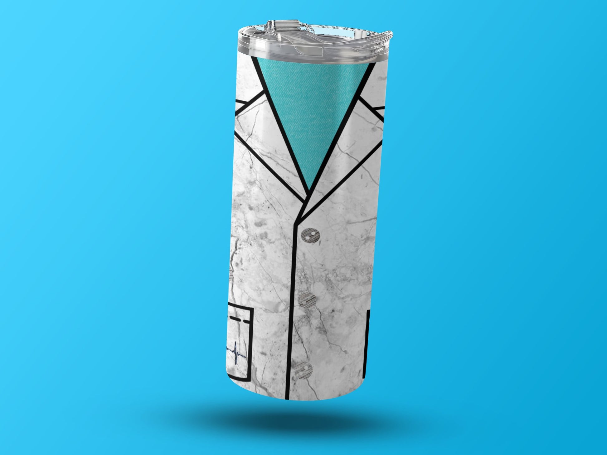 Stylish Lab Coat Design Tumbler Cup Fun Novelty product