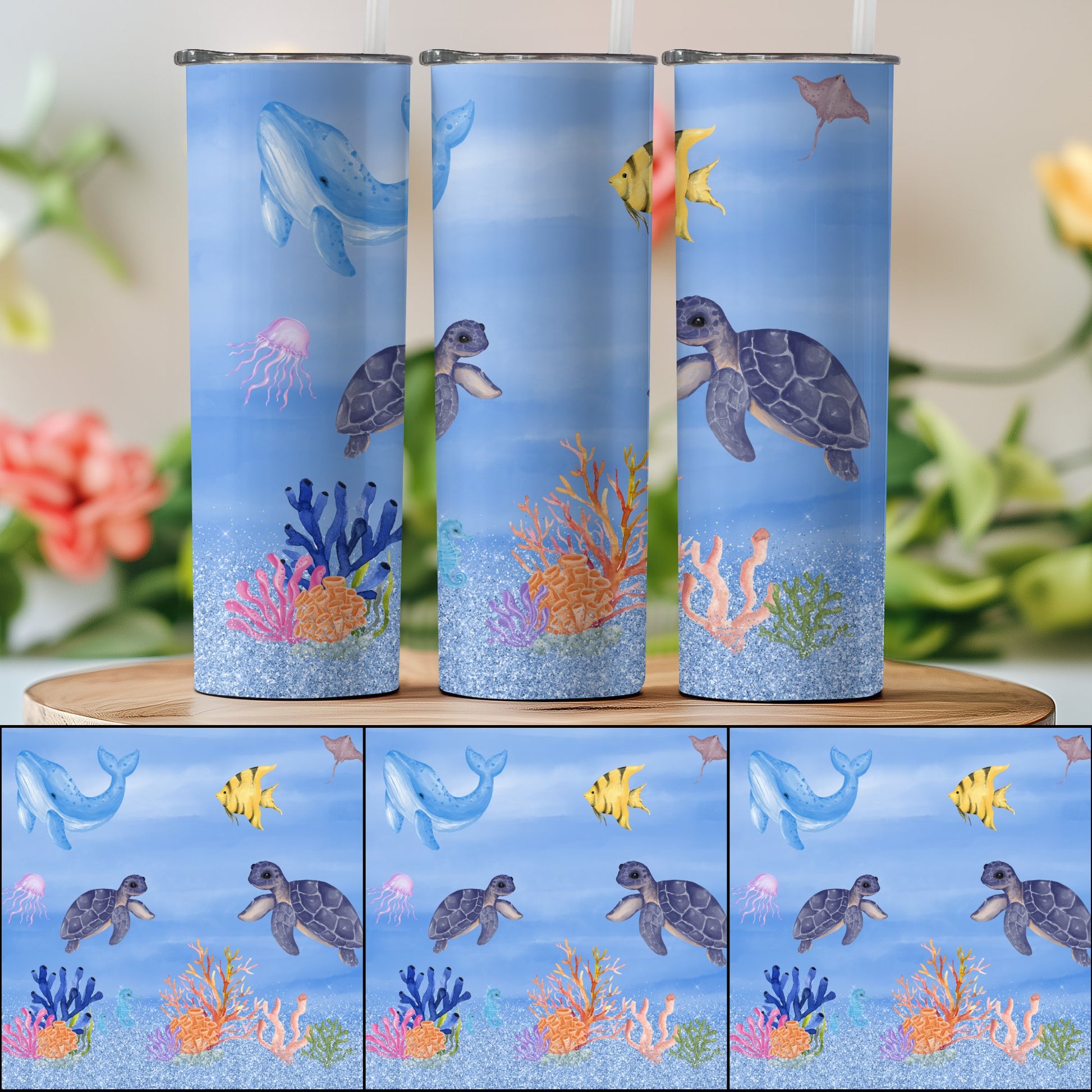Ocean Adventure Scene With Sea Creatures Product Type