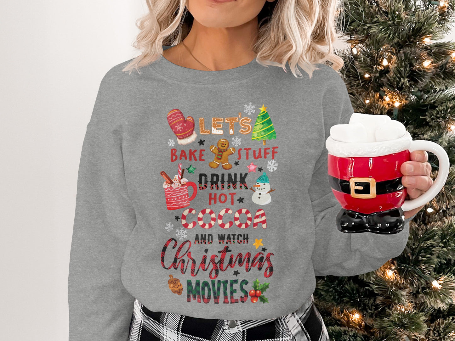 Let's Bake Stuff Drink Hot Cocoa and Watch Christmas