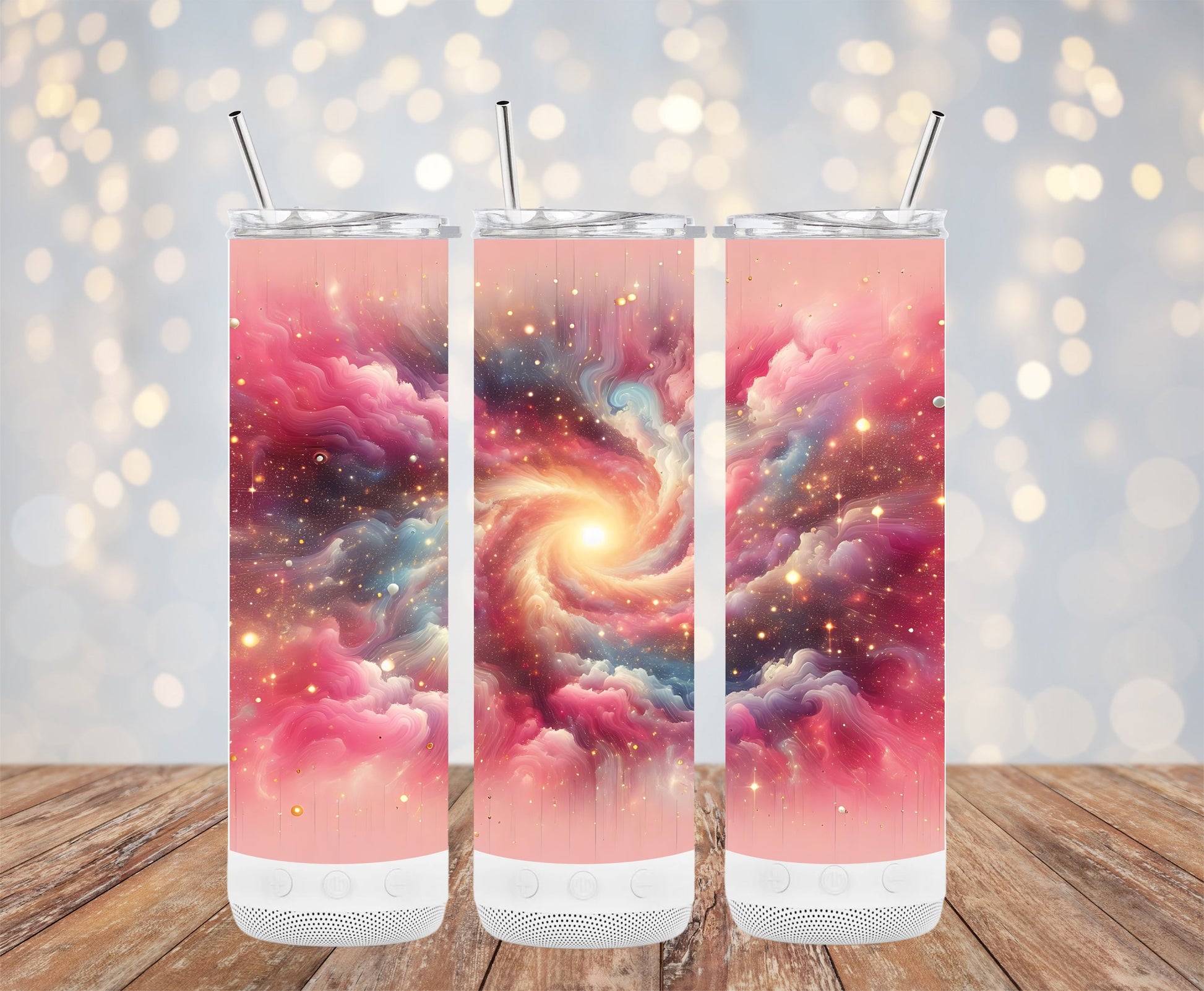 Cosmic Galaxy Swirl Design Insulated Tumbler product