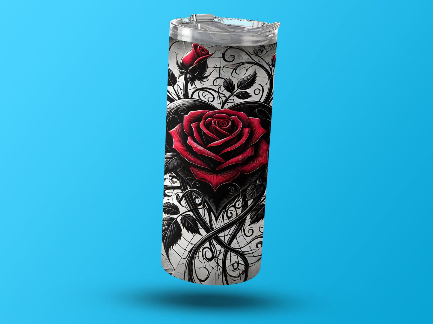 Elegant Rose Design Travel Tumbler Stylish Tumbler product