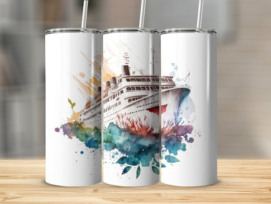 Cruise Ship Art Insulated Travel Tumbler product type