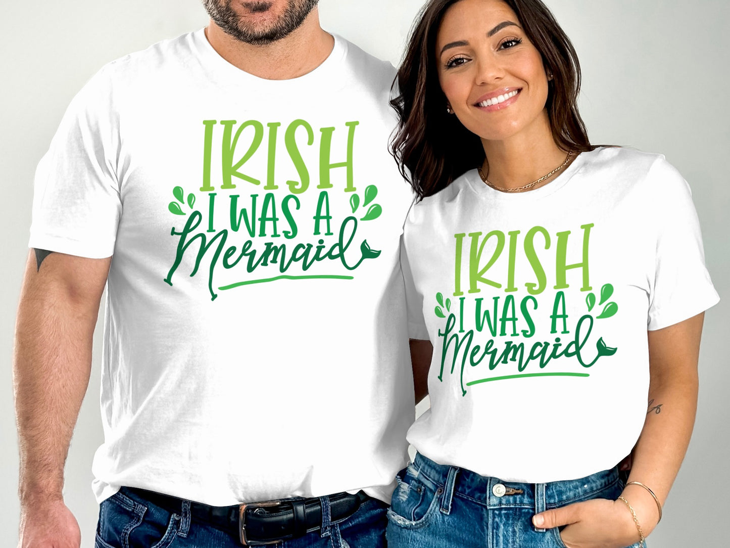 Irish I Was a Mermaid Graphic Print TShirt