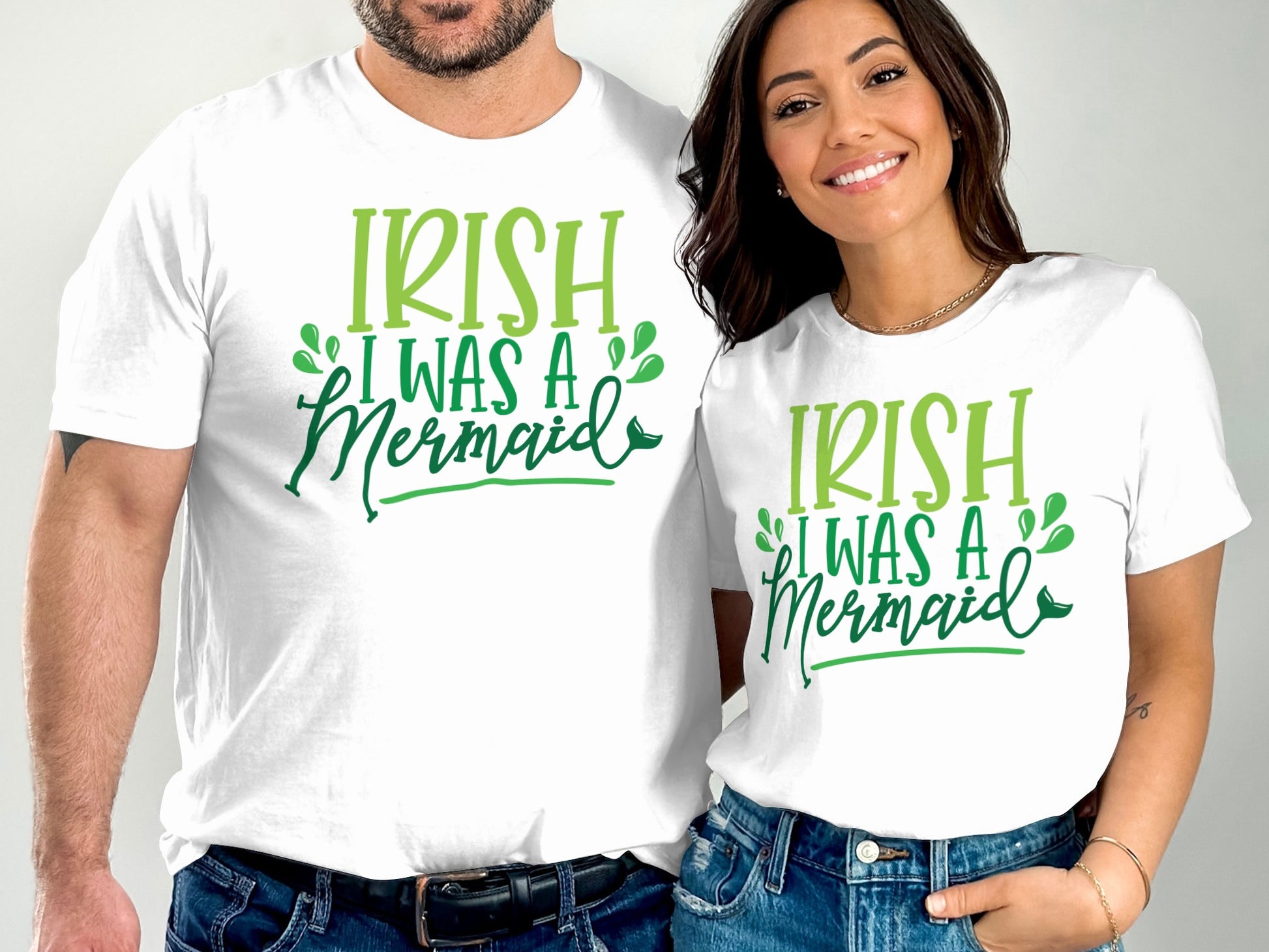 Irish I Was a Mermaid Graphic Print TShirt