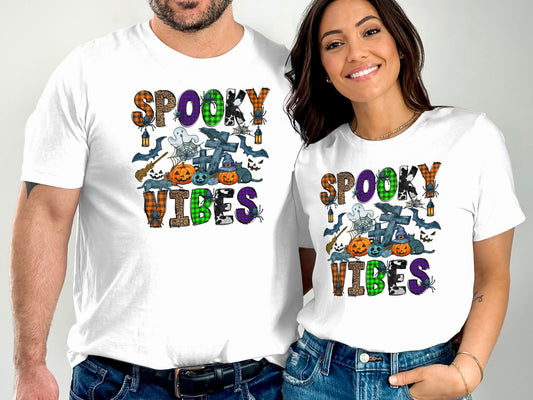 Spooky Vibes Graphic Halloween T-Shirt product type