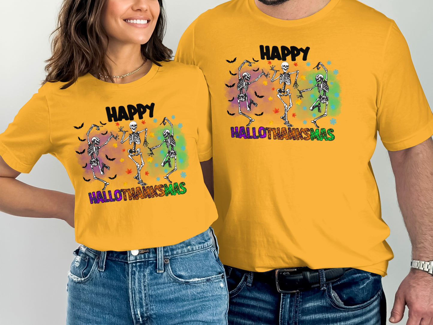 Happy Hallothanksmas Graphic Printed T-Shirt Product