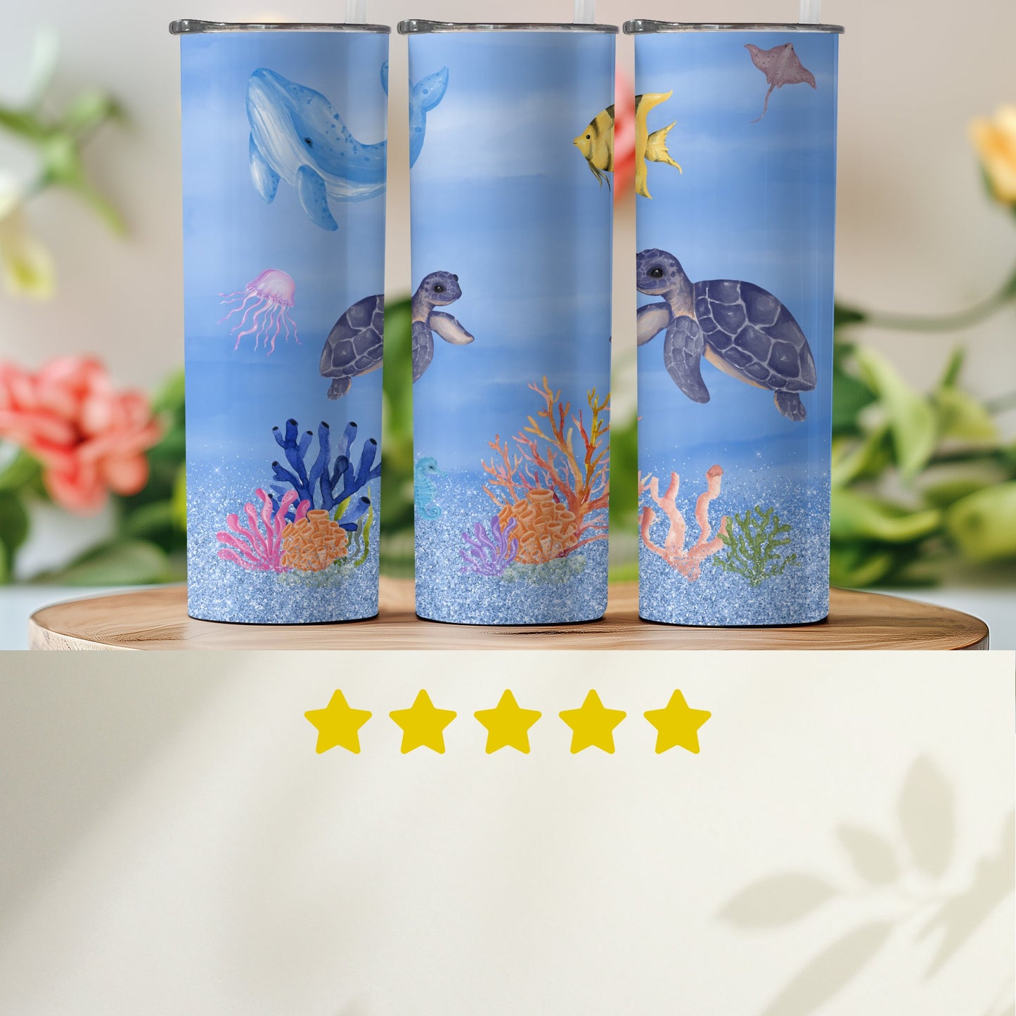 Ocean Underwater Sea Creatures Design Tumbler product