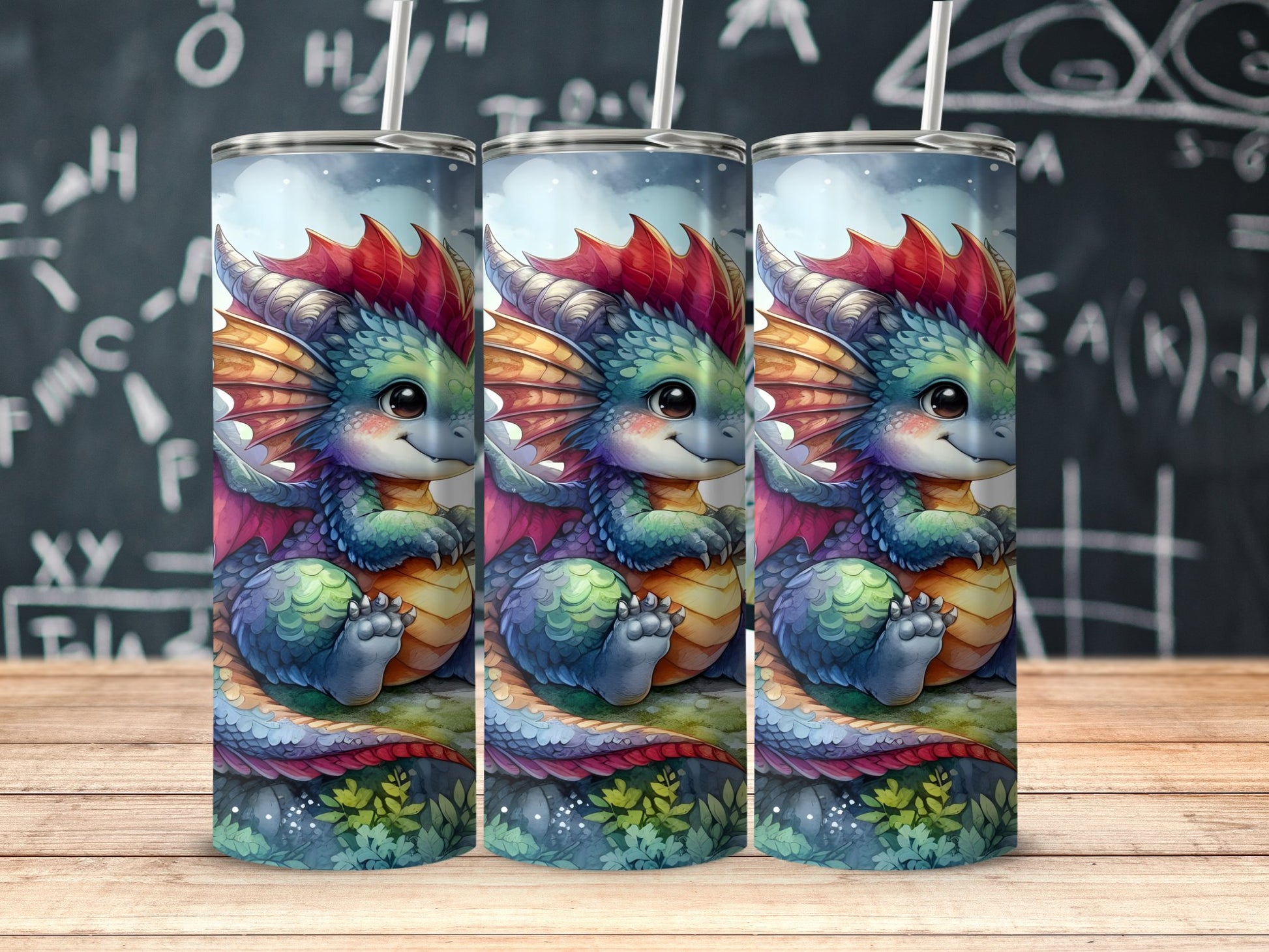 Adorable Colorful Baby Dragon Themed Drinkware product type