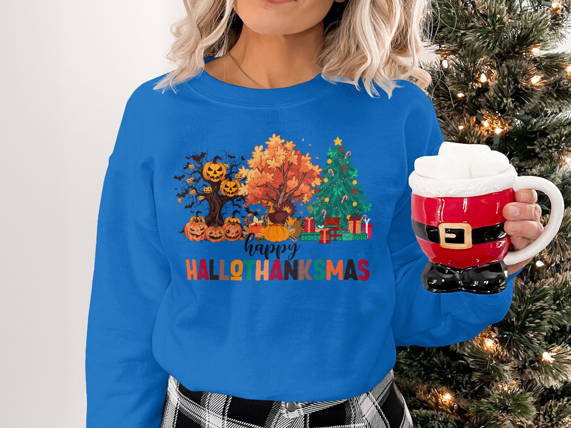 Happy Hallo Thanks Mas Holiday Season Sweatshirt