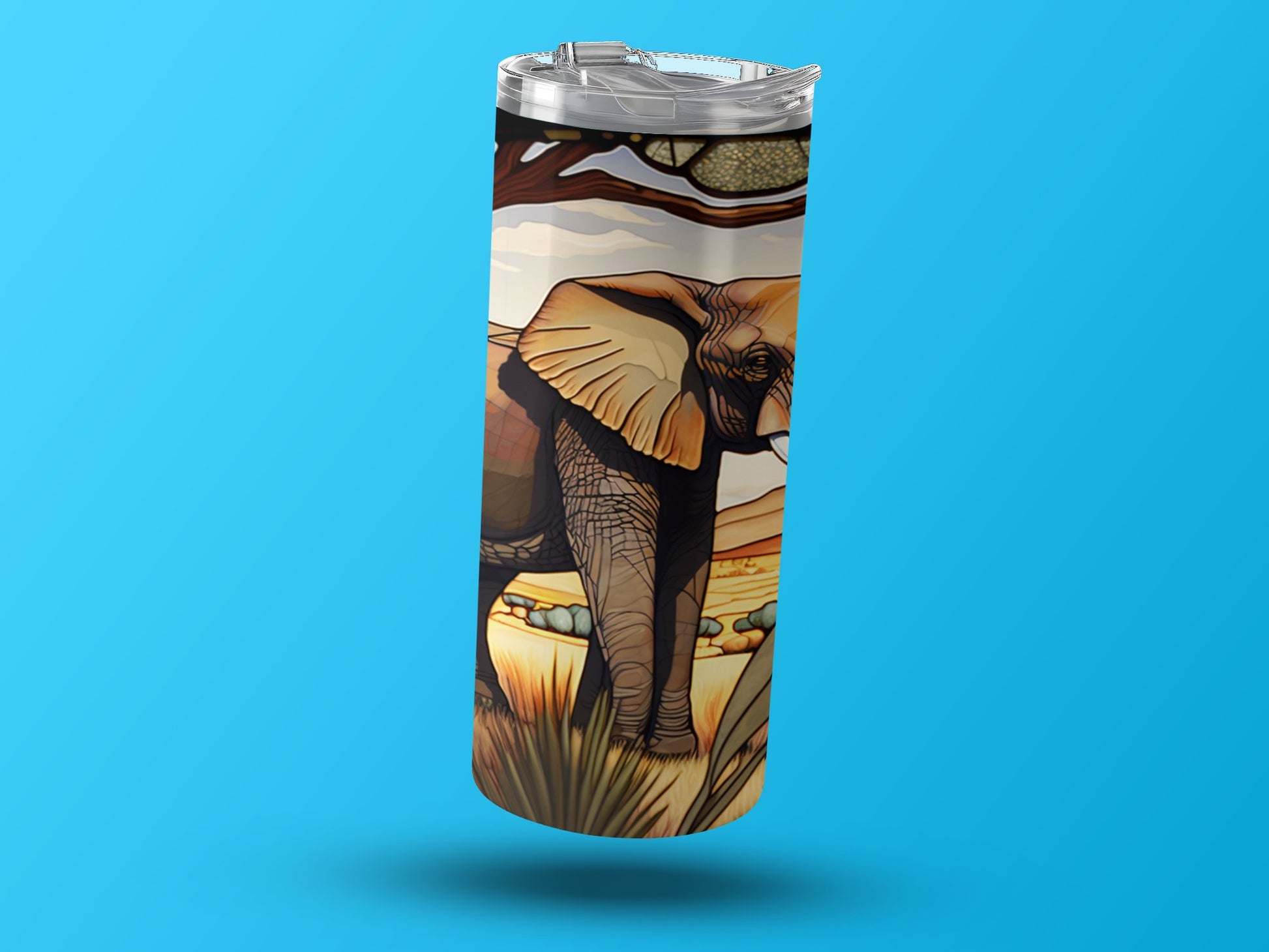 Elephant and Nature Design Tumbler product