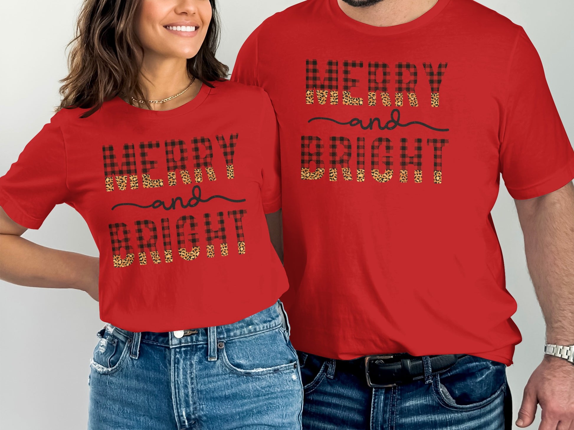 Merry and Bright Graphic Tee Shirt