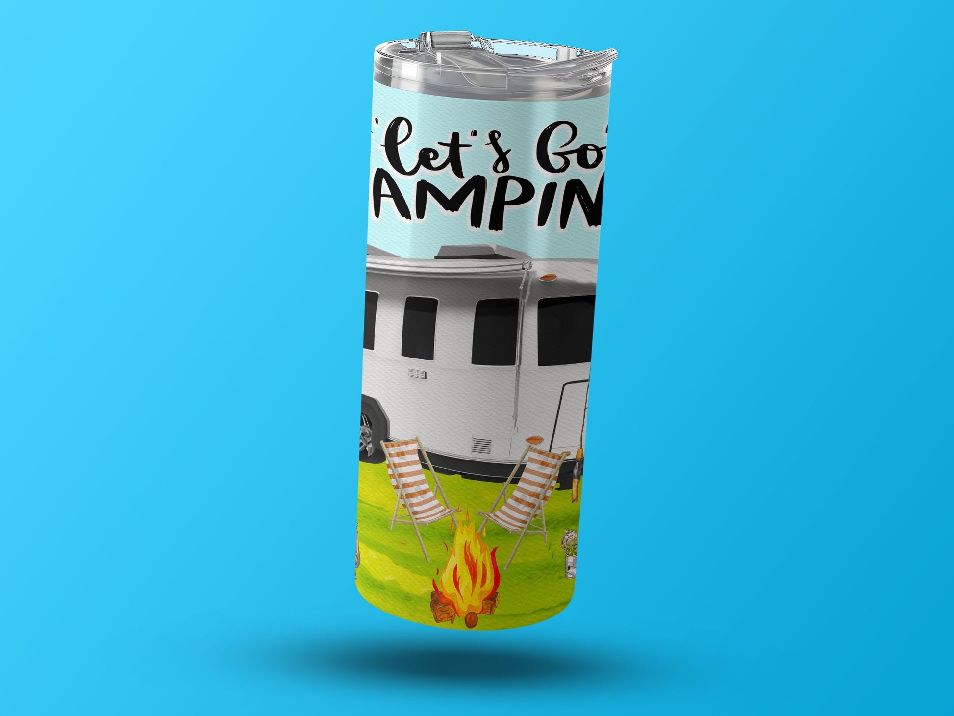 Let's Go Camping Travel Tumbler Drinkware product