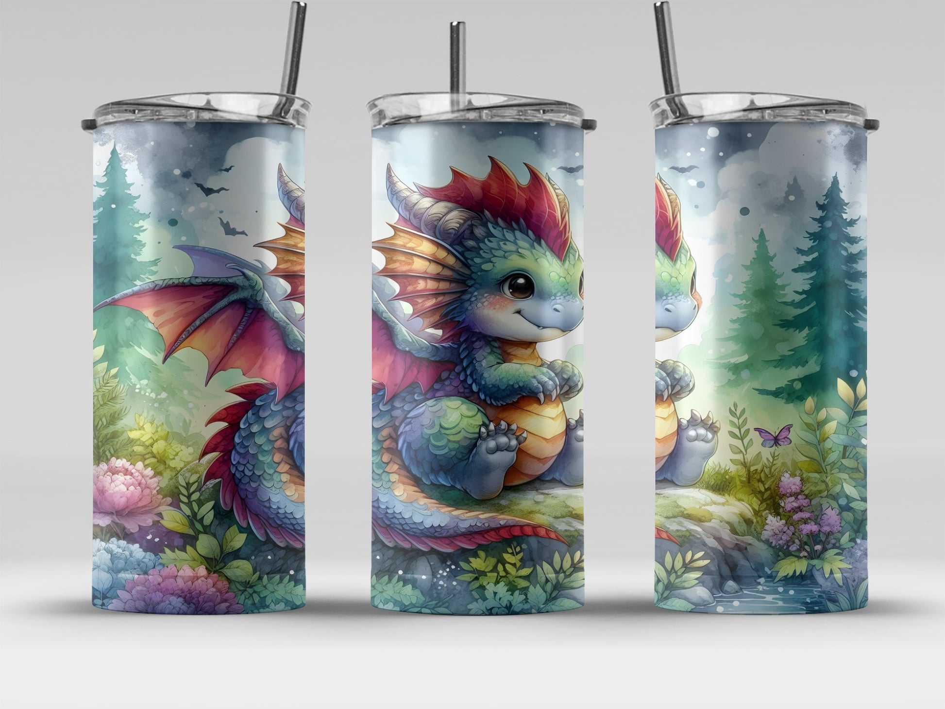 Adorable Baby Dragon Themed Tumbler Cup product
