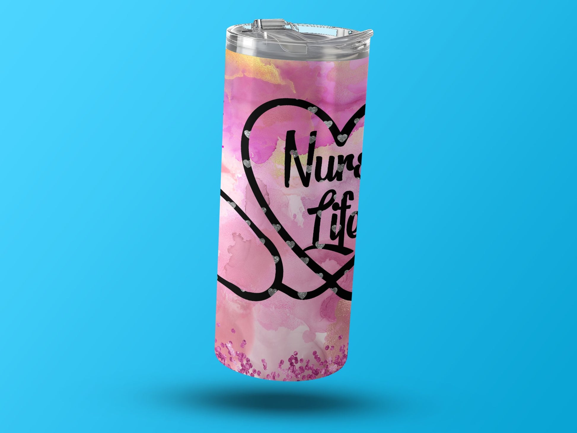 Nurse Life Heart Design Tumbler for Healthcare staff product