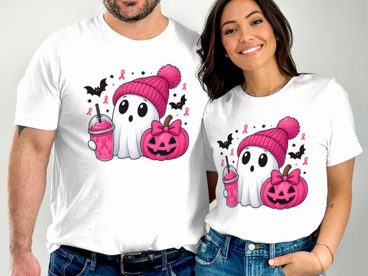 Cute Ghost Pumpkin Halloween Graphic Tee product