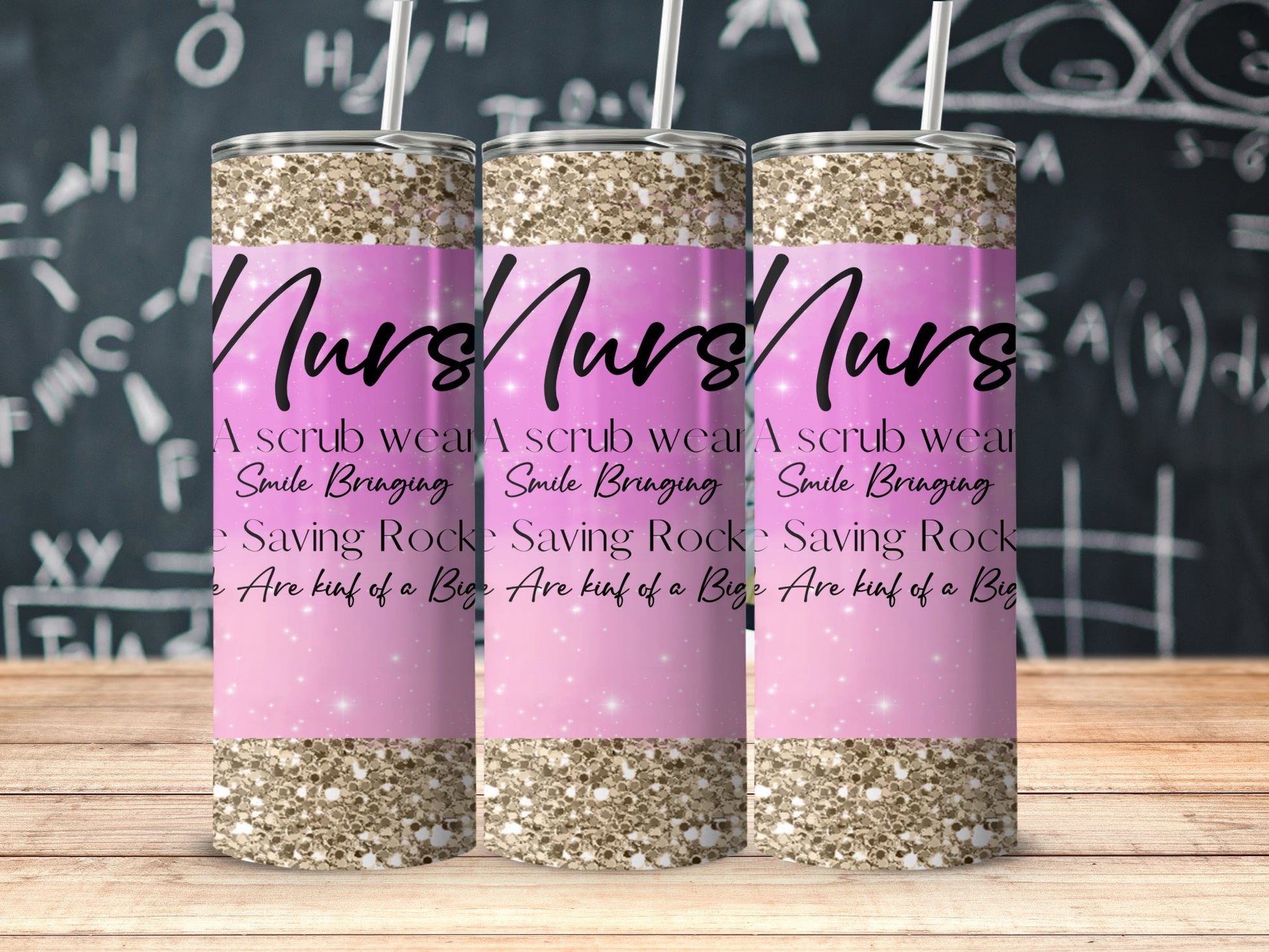 Nurse Smile Bringing Rock Star Skinny Tumbler product type