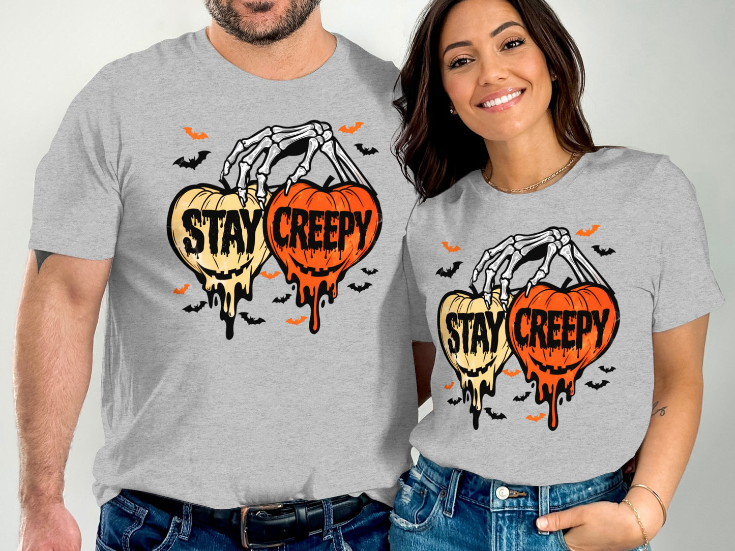 Stay Creepy Dripping Pumpkins Graphic Tee product