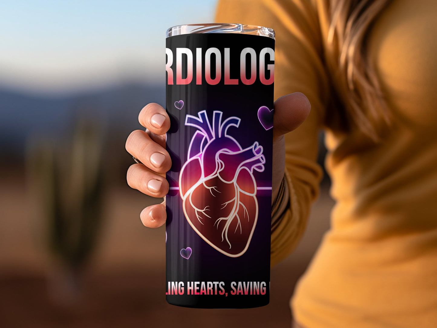 Cardiologist Themed Heart Design Travel Mug product
