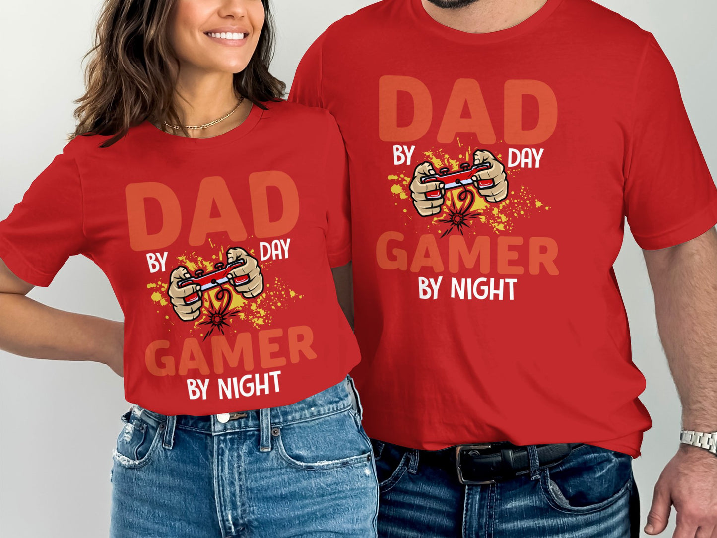 Dad By Day Gamer By Night Red Shirt product