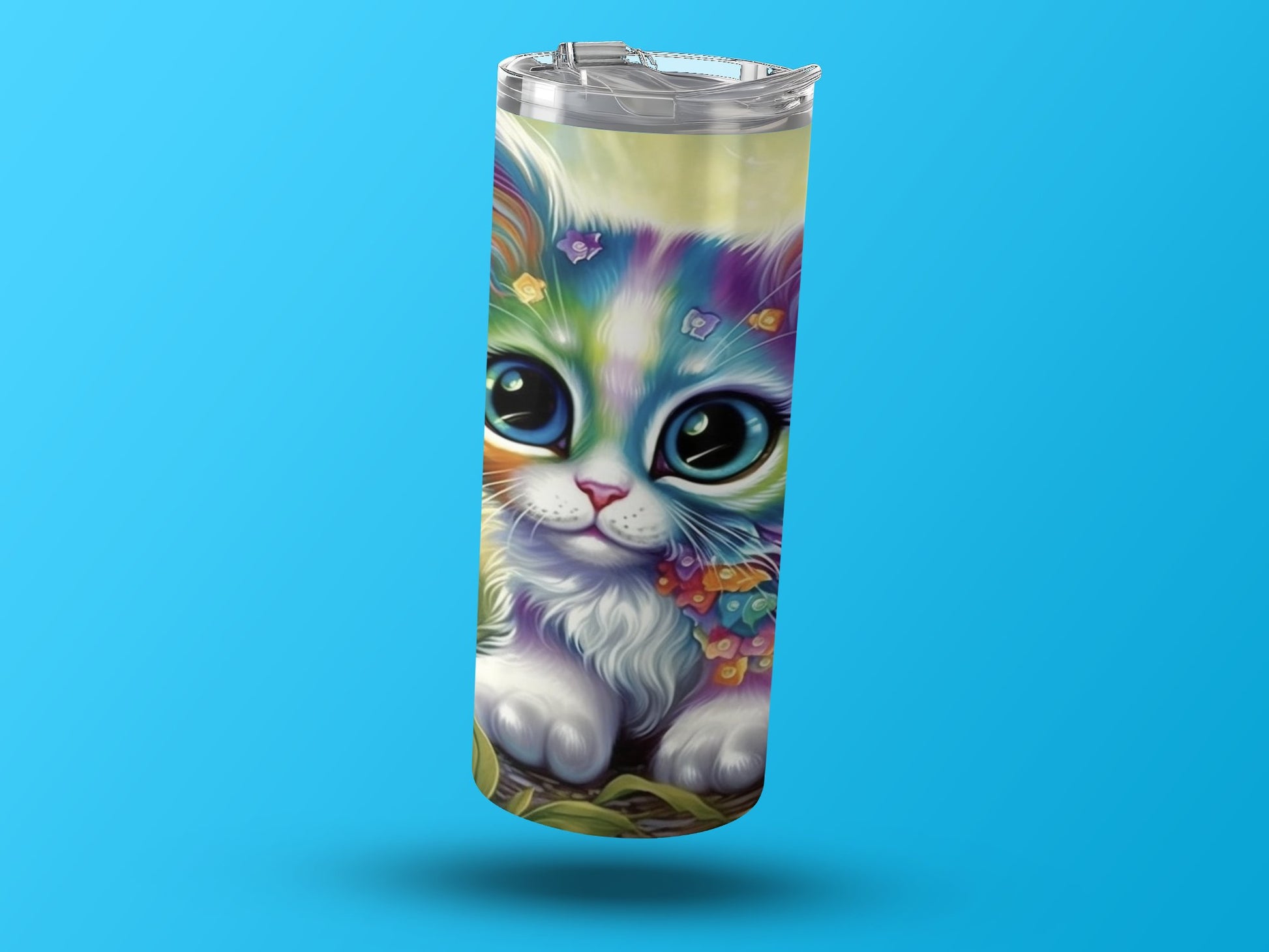 Colorful Cat Art Insulated Tumbler Drinkware Product