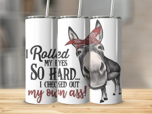 Funny Donkey Print Tall Tumbler Gift product type